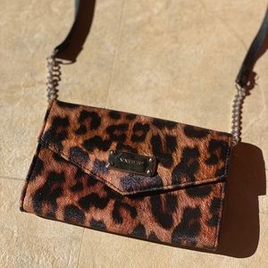 Nine West Mini Leopard Print Crossbody Bag
